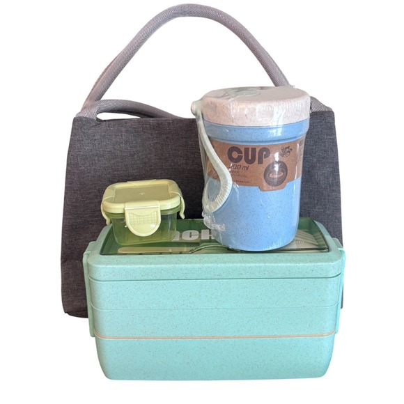 Other - Bento Box Japanese Lunch Box‎ Kit | 3 Layer Stackable Lunch Box Containers